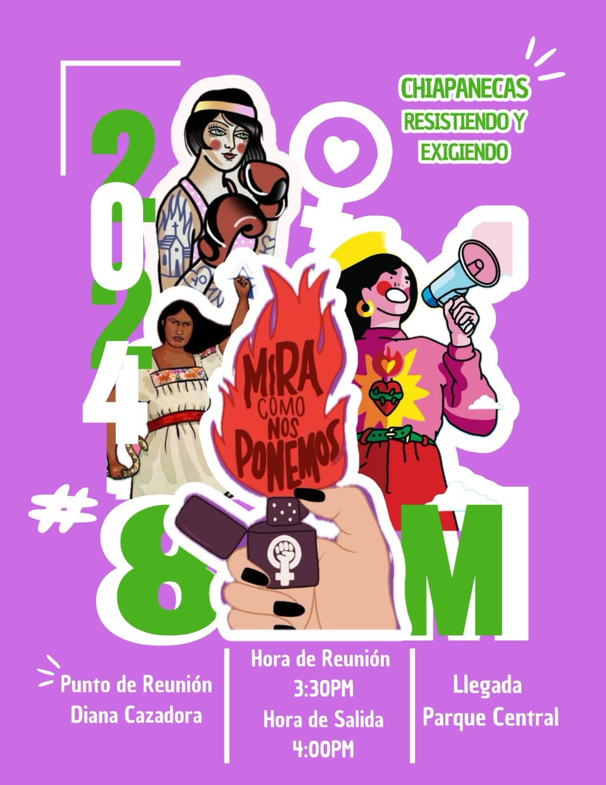 Convocatoria 8M en Chiapas - Red Aborta Libre Chiapas